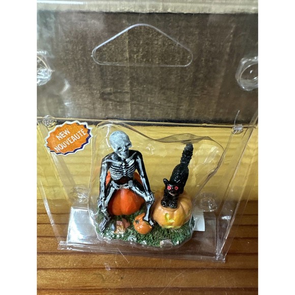 Lemax Spooky Town Halloween Village Companions Skeleton Cat Retired - Picture 3 of 3